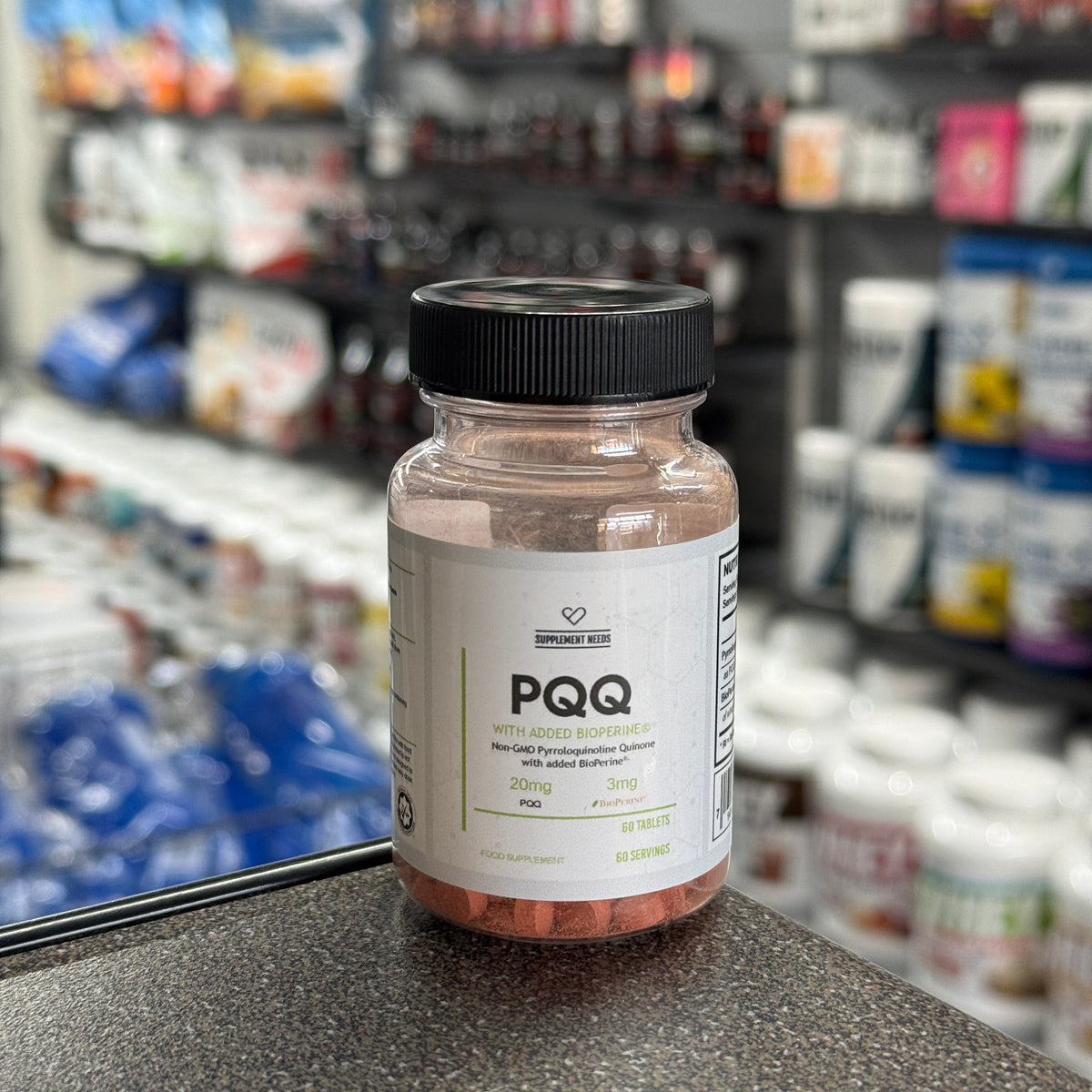 Supplement Needs PQQ 20mg + BioPerine® - 60 Tablets