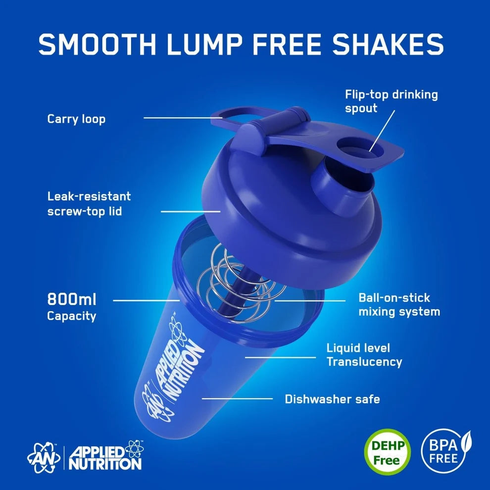 Applied Nutrition 800ml Shaker Bottle – Blue
