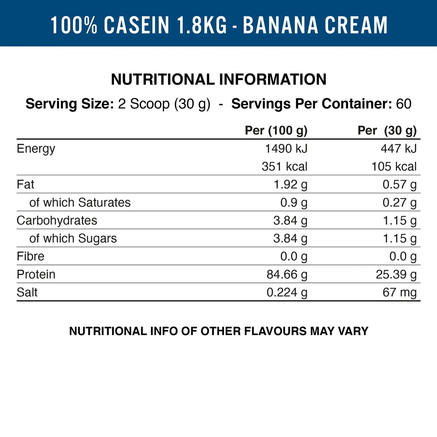 Applied Nutrition - 100% Micellar Casein Protein Powder 900g