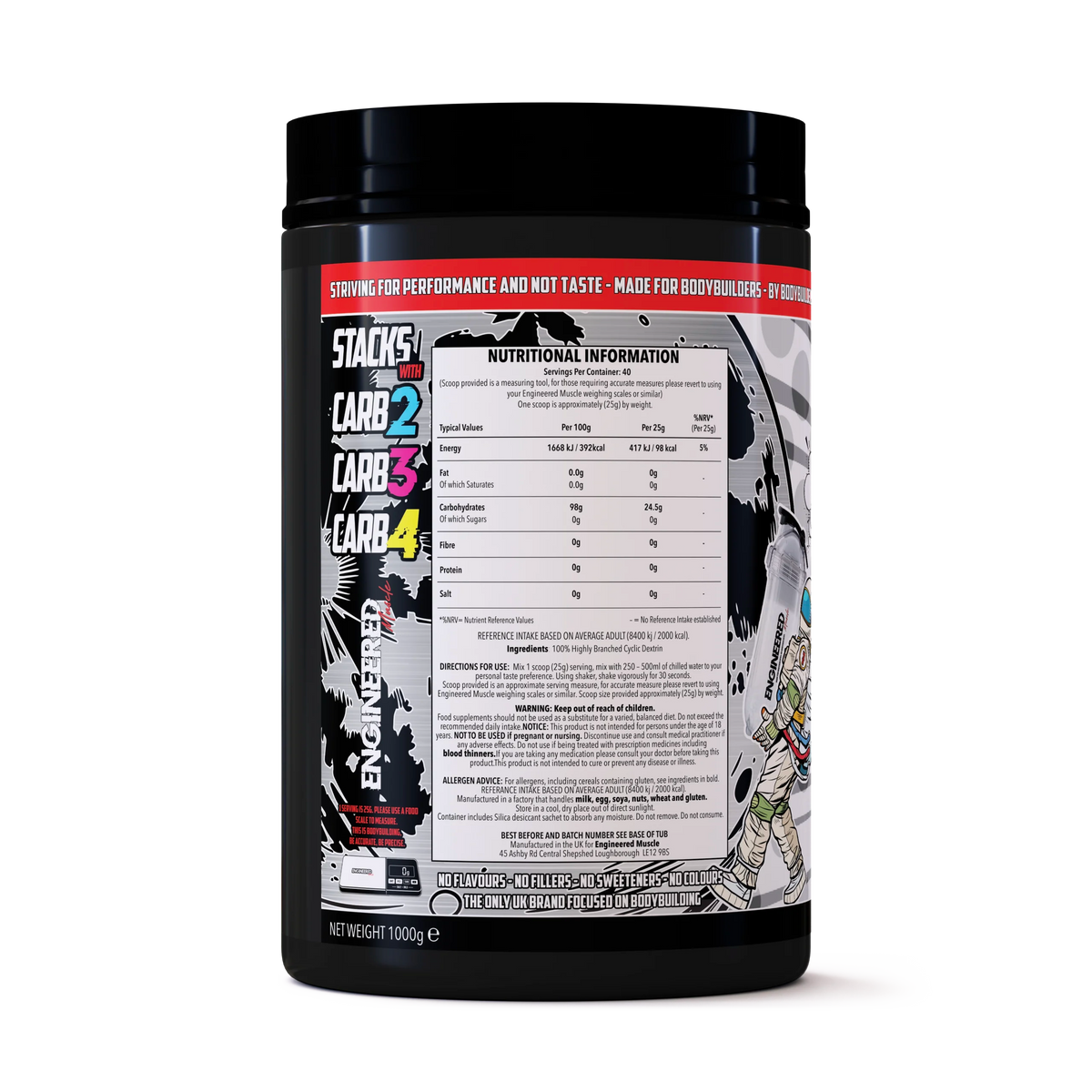 Engineered Muscle Cyclic Dextrin Powder - 40 Servings
