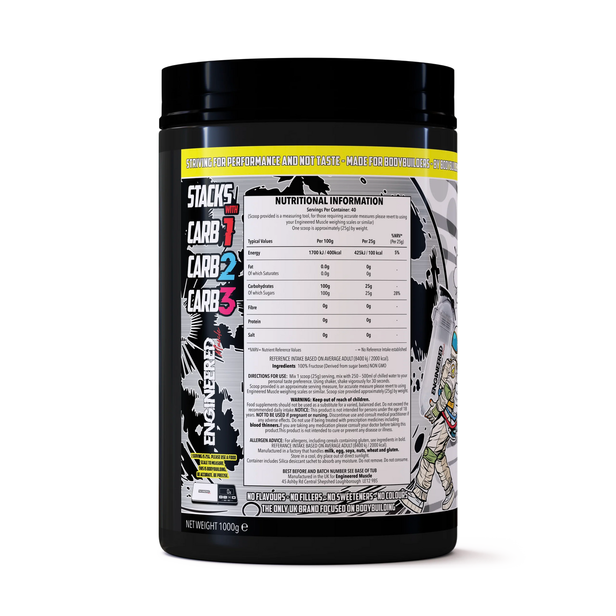 Engineered Muscle Fructose Powder - 40 Servings