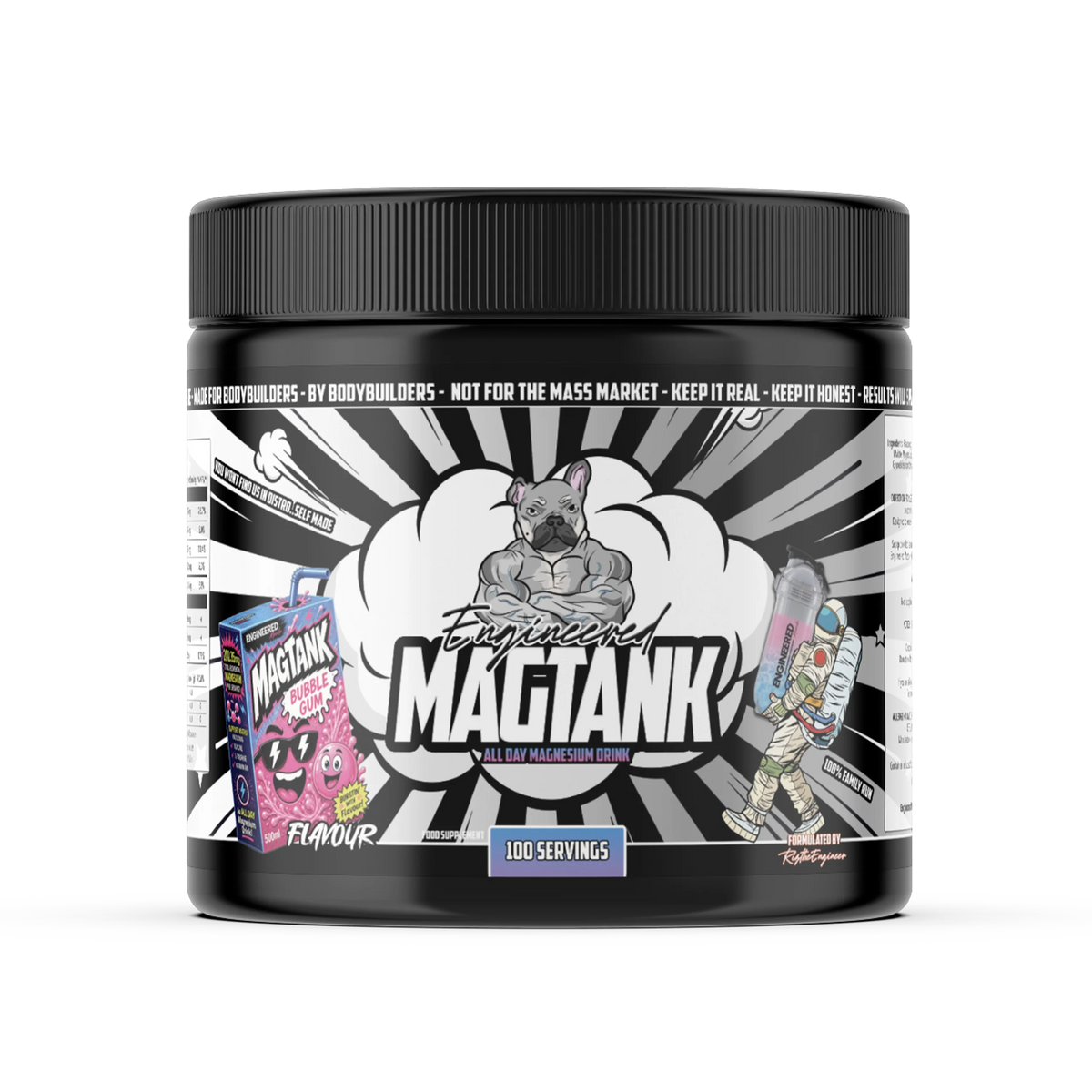 Engineered Muscle MagTank Magnesium Drink - 100 Servings