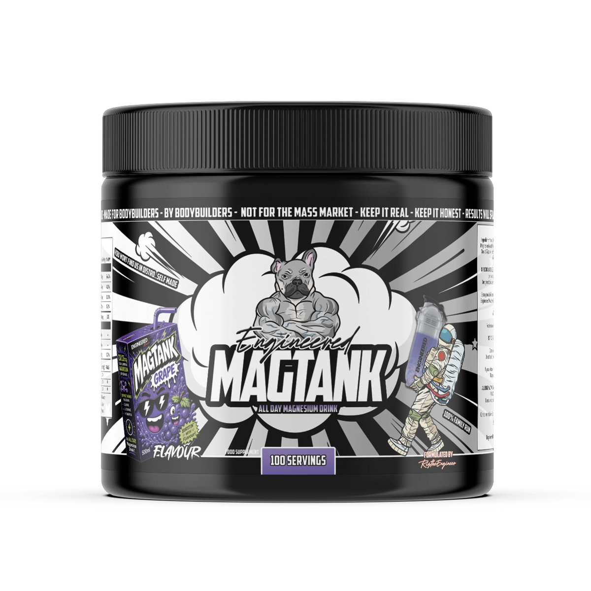 Engineered Muscle MagTank Magnesium Drink - 100 Servings
