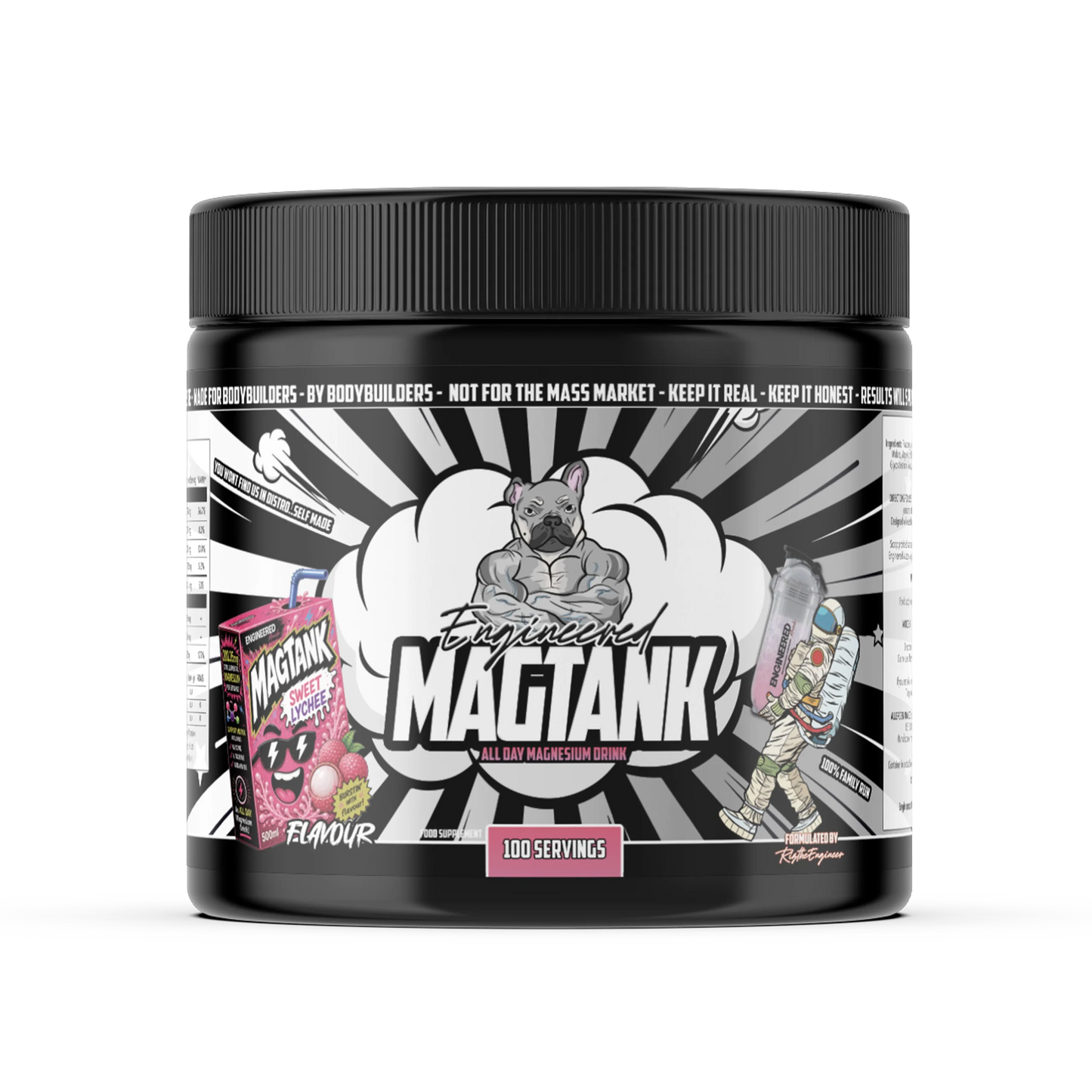 Engineered Muscle MagTank Magnesium Drink - 100 Servings
