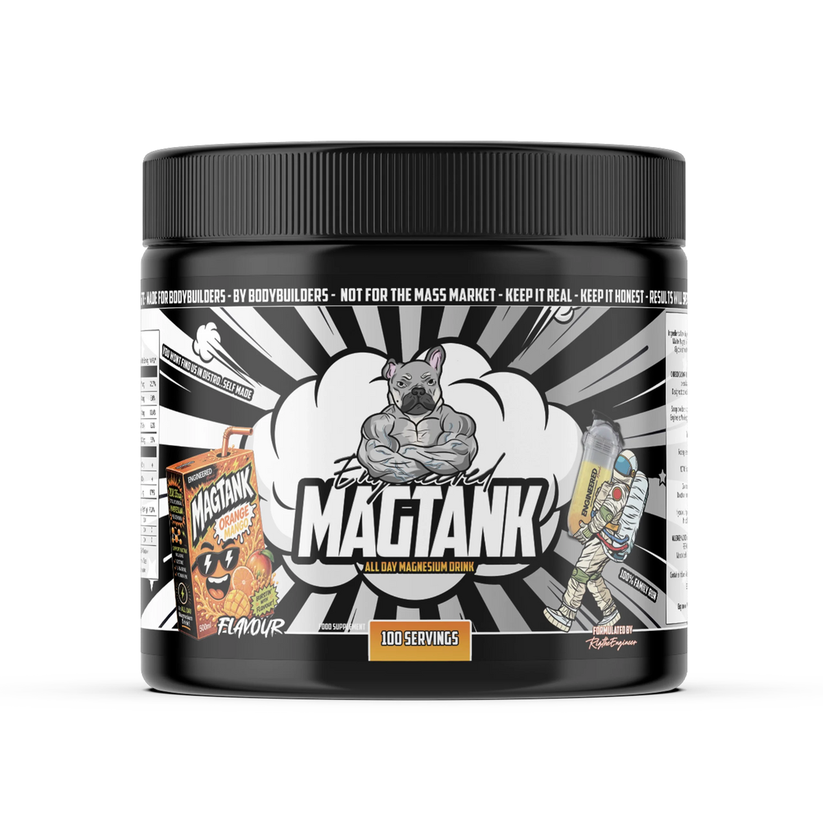 Engineered Muscle MagTank Magnesium Drink - 100 Servings