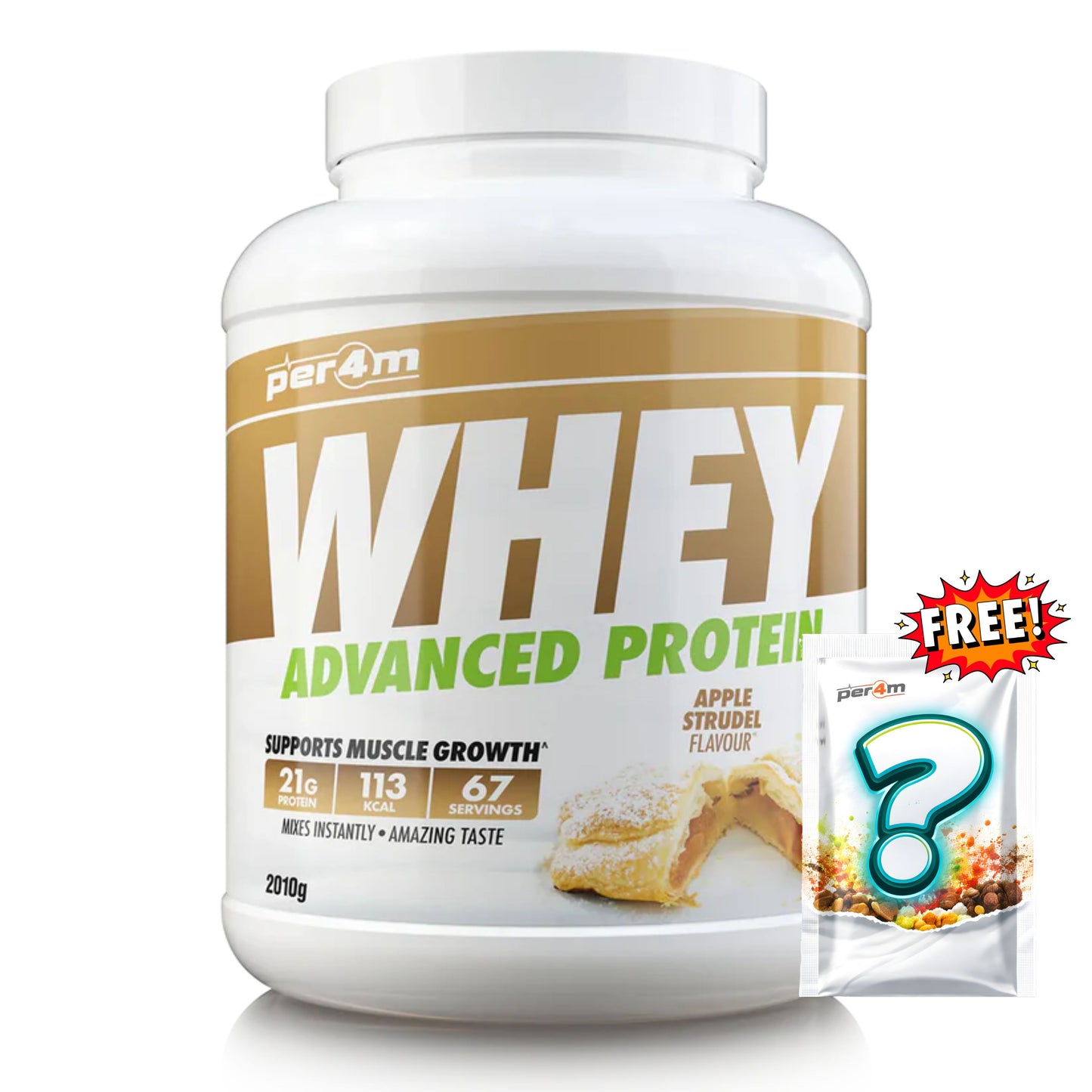 Per4m - Advanced Whey Protein 2.01kg + FREE Mystery Limited Edition Whey Sachet x1