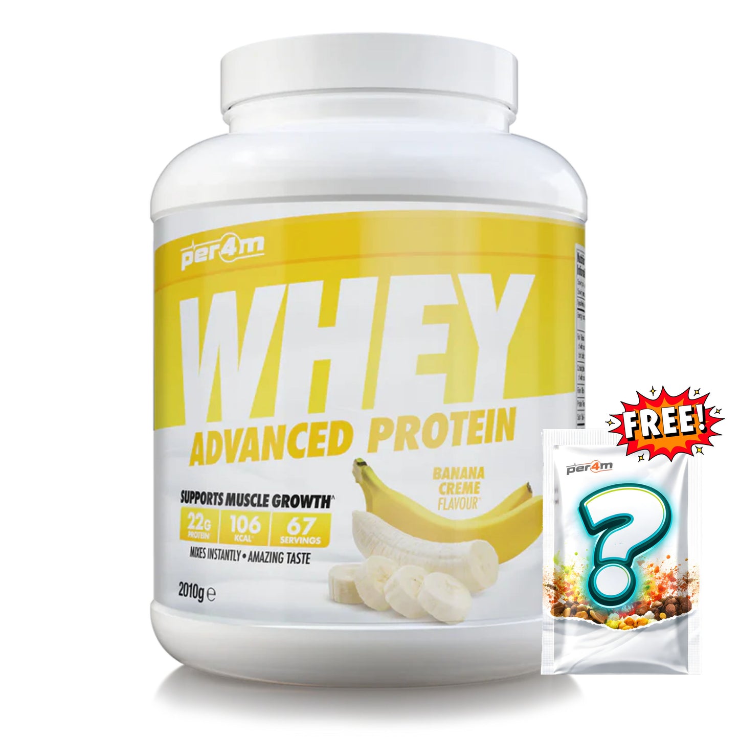 Per4m - Advanced Whey Protein 2.01kg + FREE Mystery Limited Edition Whey Sachet x1