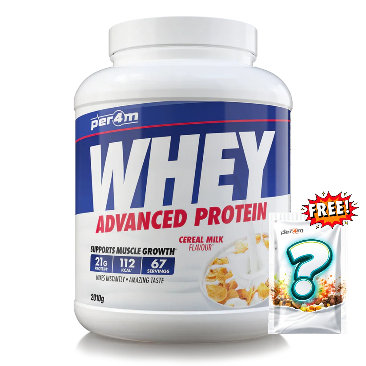 Per4m - Advanced Whey Protein 2.01kg + FREE Mystery Limited Edition Whey Sachet x1