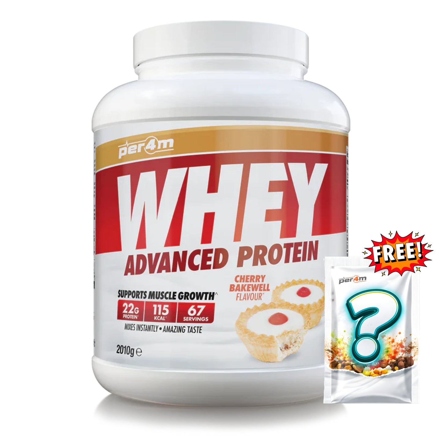 Per4m - Advanced Whey Protein 2.01kg + FREE Mystery Limited Edition Whey Sachet x1