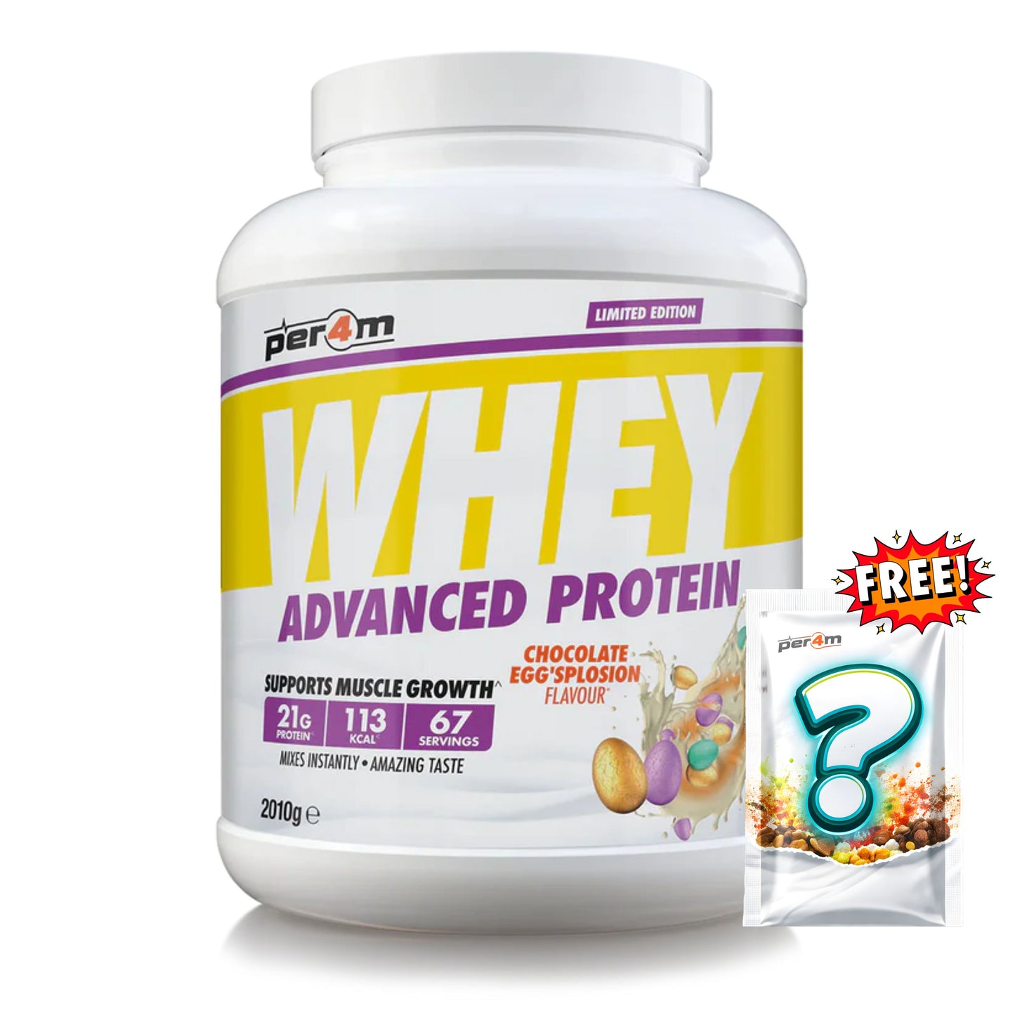 Per4m - Advanced Whey Protein 2.01kg + FREE Mystery Limited Edition Whey Sachet x1