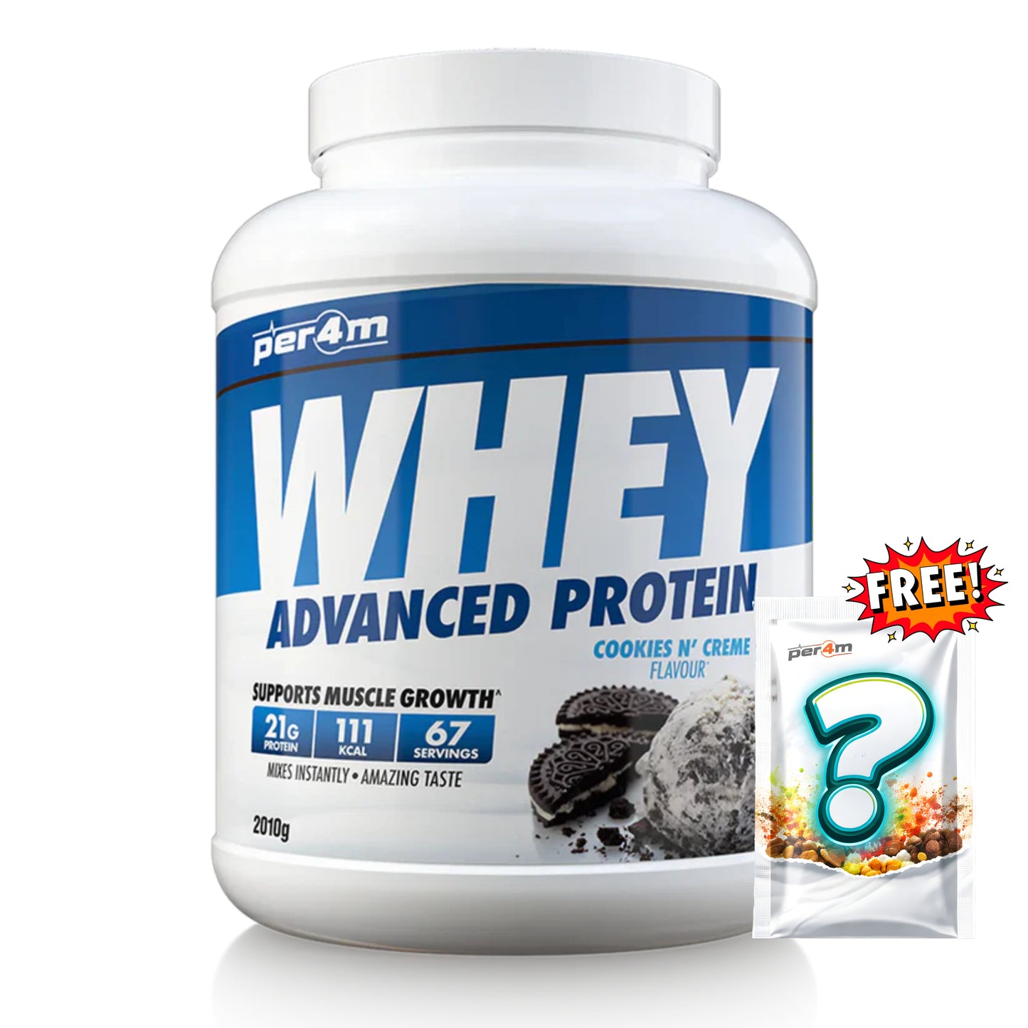 Per4m - Advanced Whey Protein 2.01kg + FREE Mystery Limited Edition Whey Sachet x1