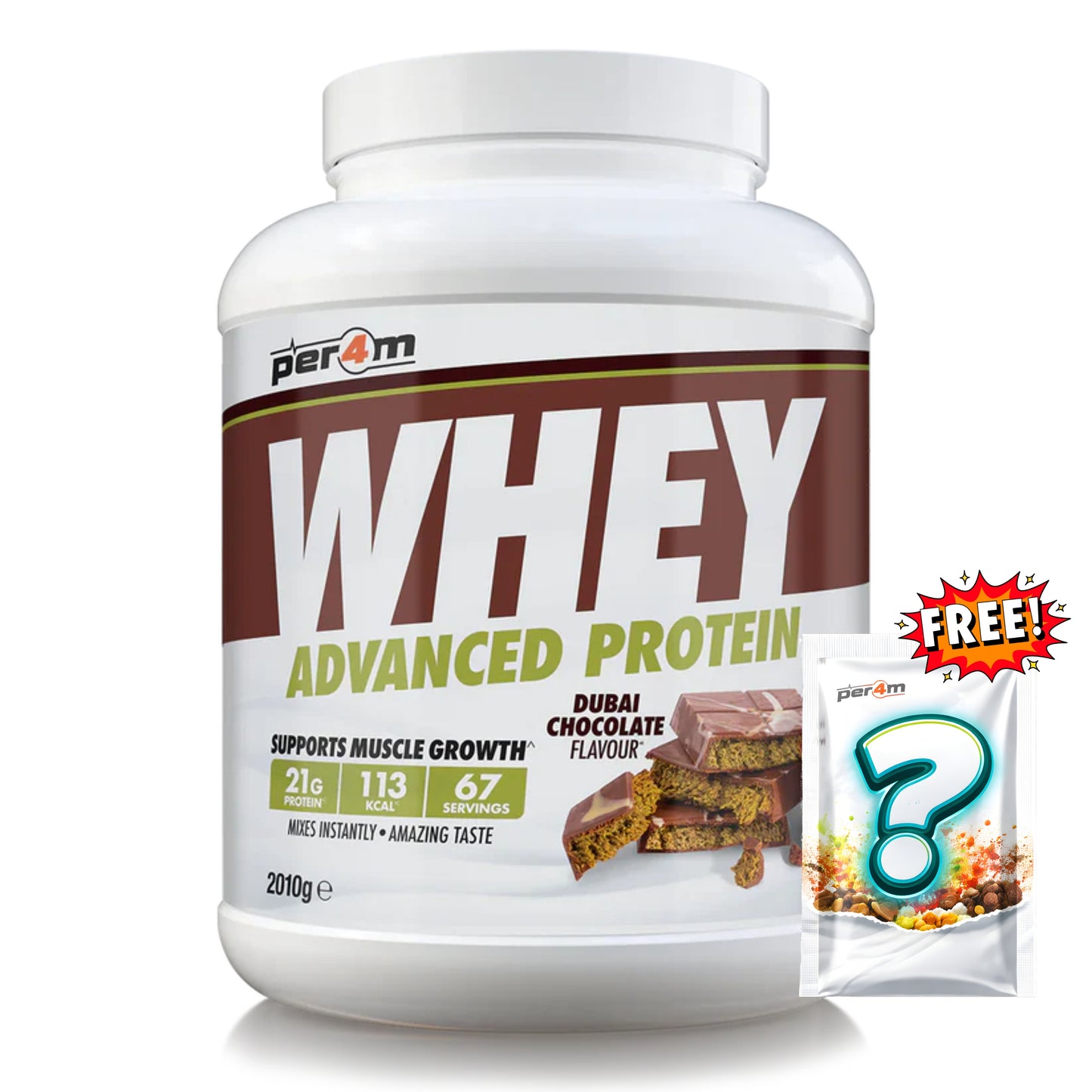 Per4m - Advanced Whey Protein 2.01kg + FREE Mystery Limited Edition Whey Sachet x1