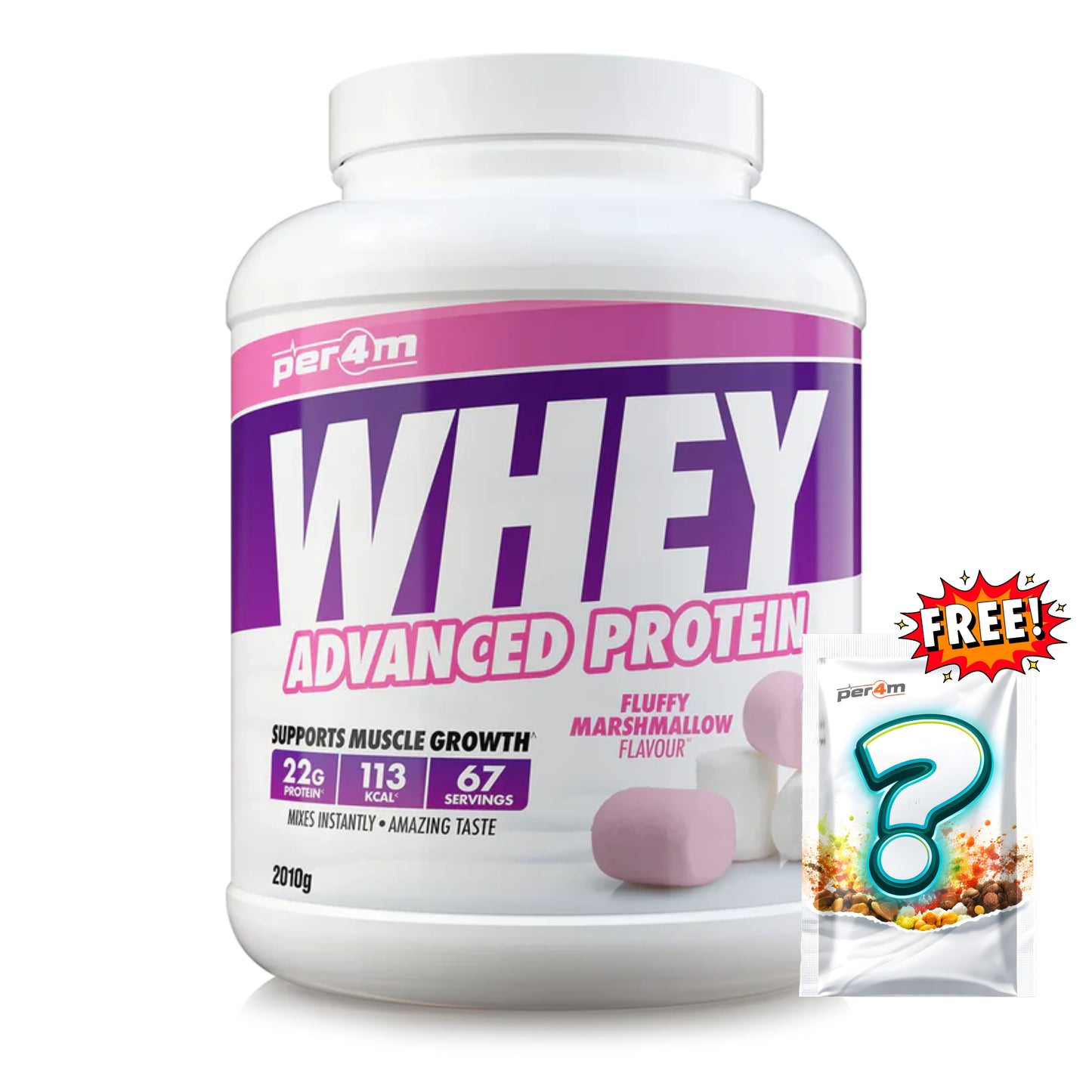 Per4m - Advanced Whey Protein 2.01kg + FREE Mystery Limited Edition Whey Sachet x1
