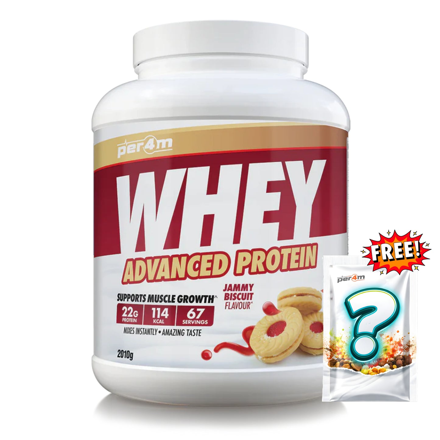 Per4m - Advanced Whey Protein 2.01kg + FREE Mystery Limited Edition Whey Sachet x1
