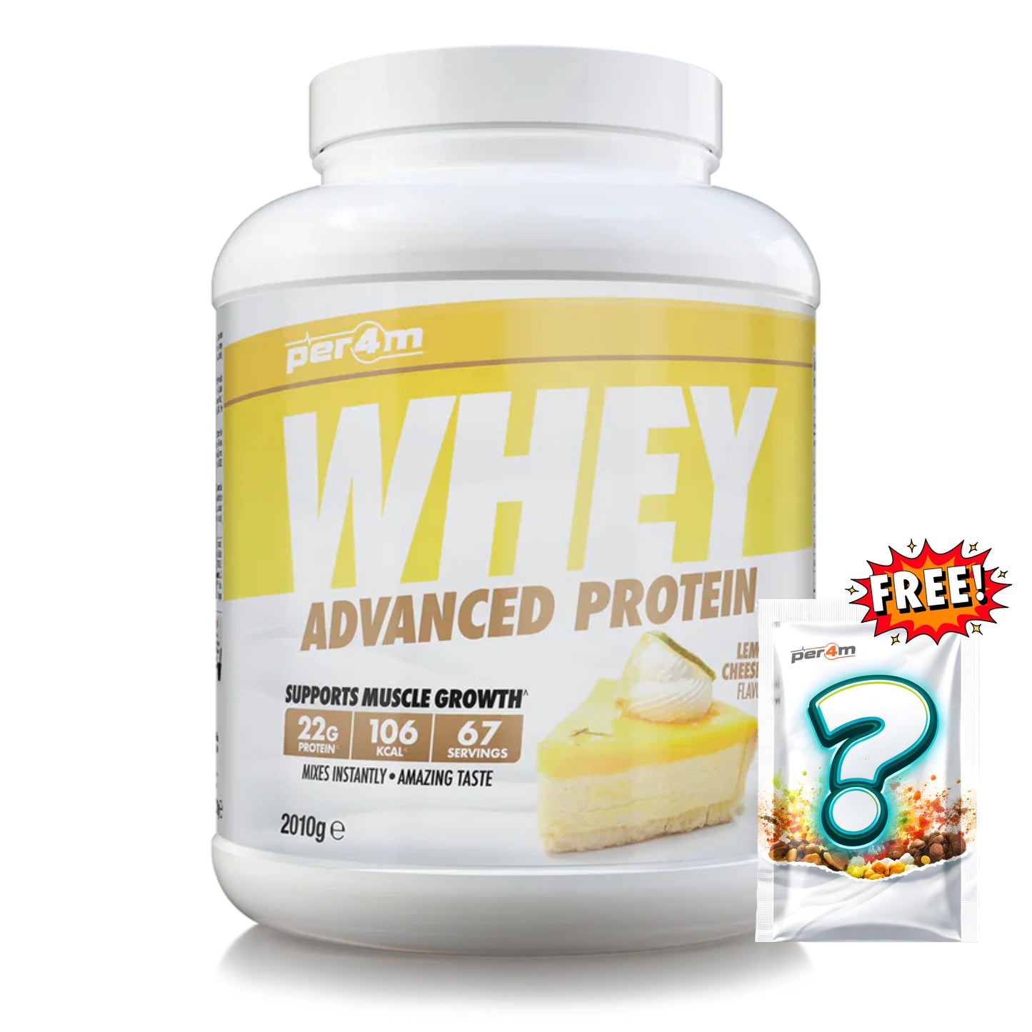 Per4m - Advanced Whey Protein 2.01kg + FREE Mystery Limited Edition Whey Sachet x1