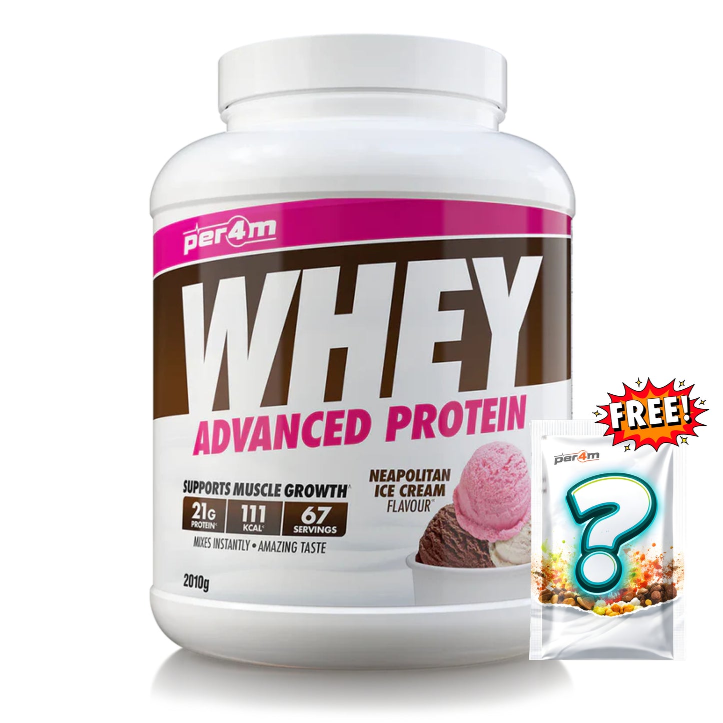 Per4m - Advanced Whey Protein 2.01kg + FREE Mystery Limited Edition Whey Sachet x1