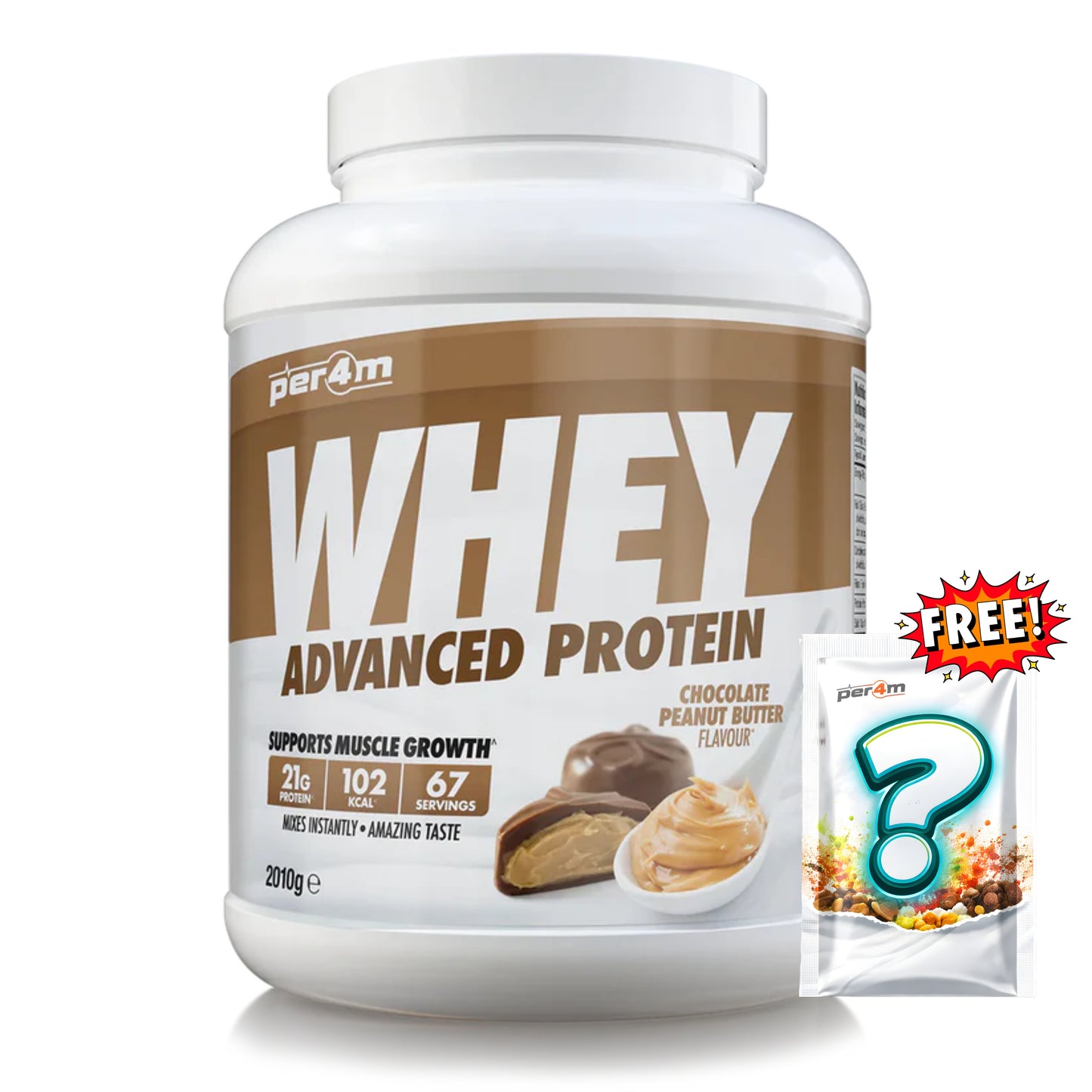 Per4m - Advanced Whey Protein 2.01kg + FREE Mystery Limited Edition Whey Sachet x1