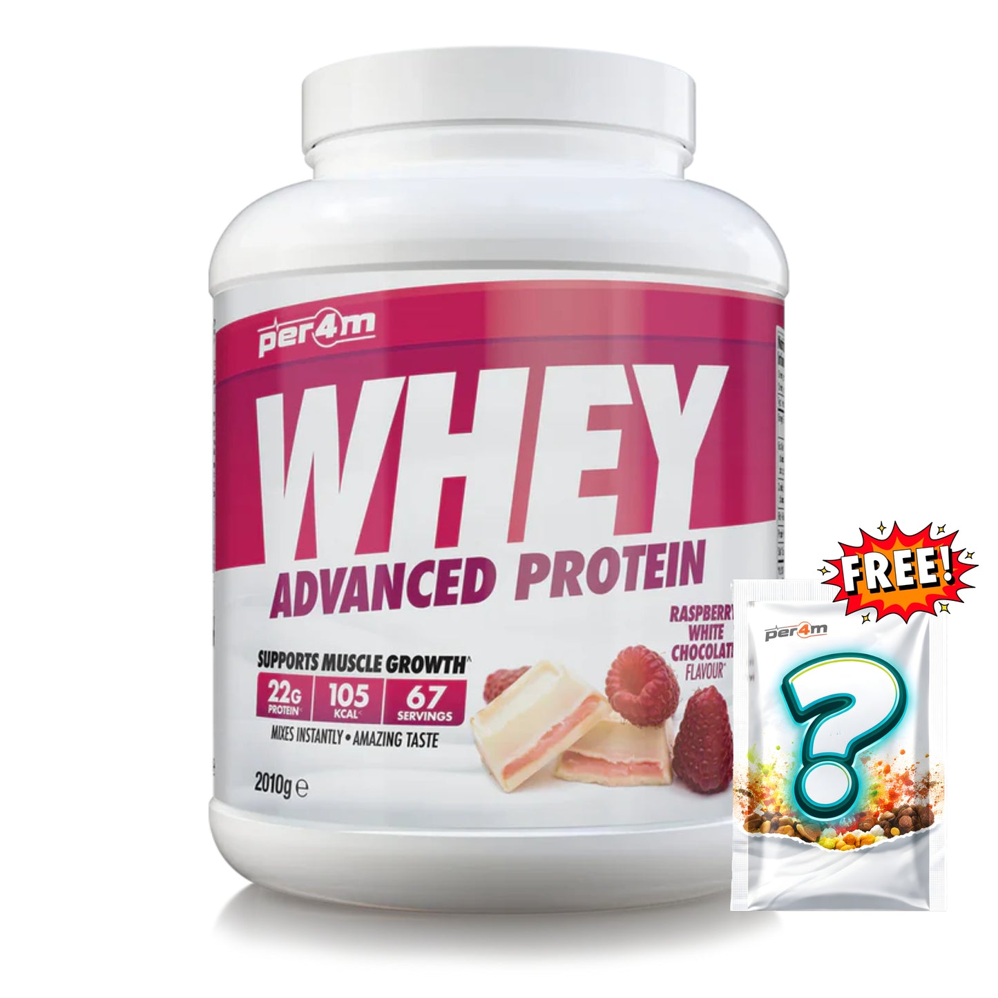 Per4m - Advanced Whey Protein 2.01kg + FREE Mystery Limited Edition Whey Sachet x1