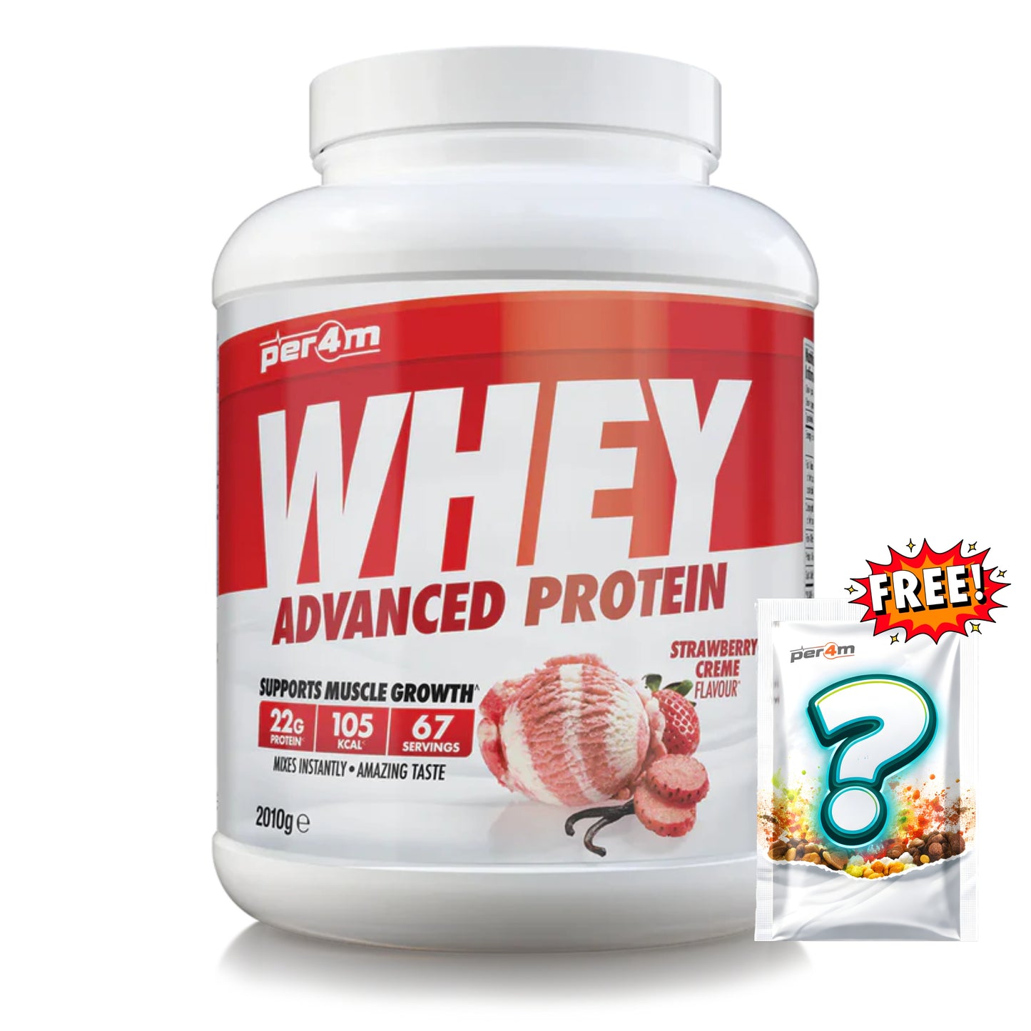 Per4m - Advanced Whey Protein 2.01kg + FREE Mystery Limited Edition Whey Sachet x1