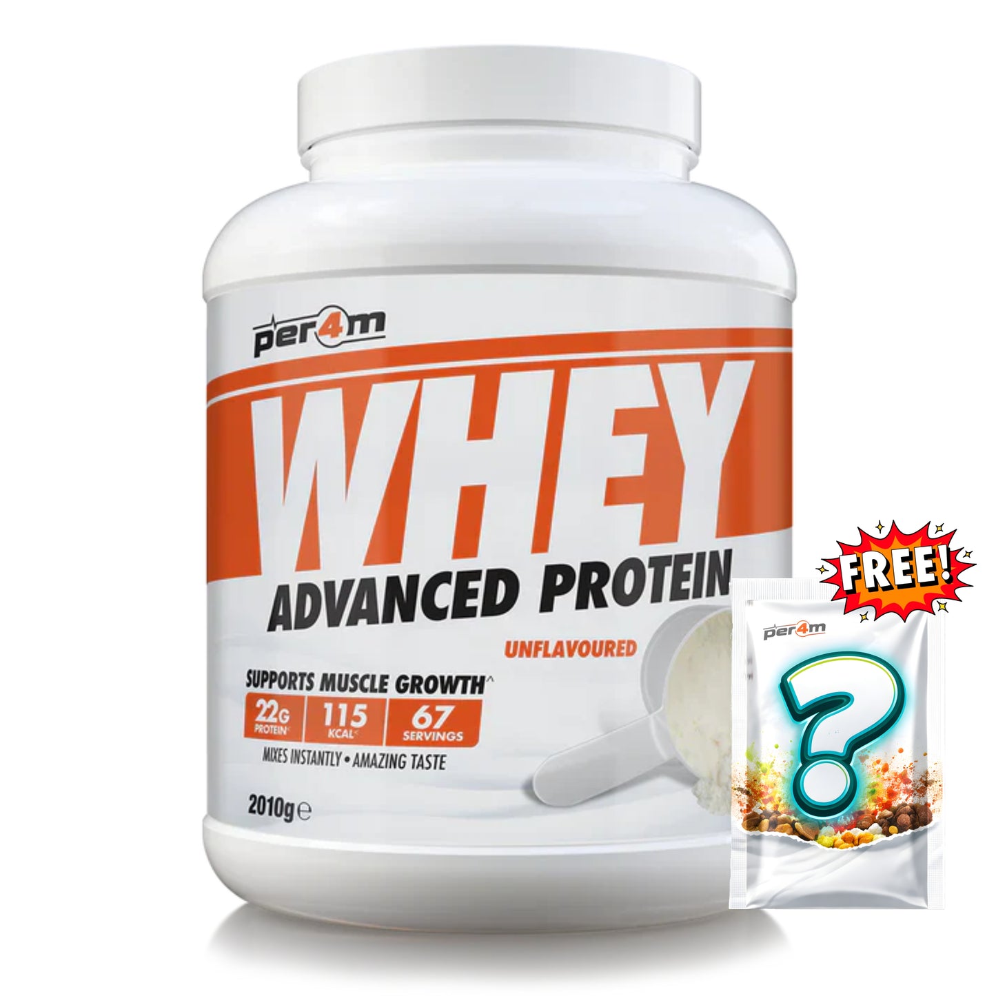 Per4m - Advanced Whey Protein 2.01kg + FREE Mystery Limited Edition Whey Sachet x1