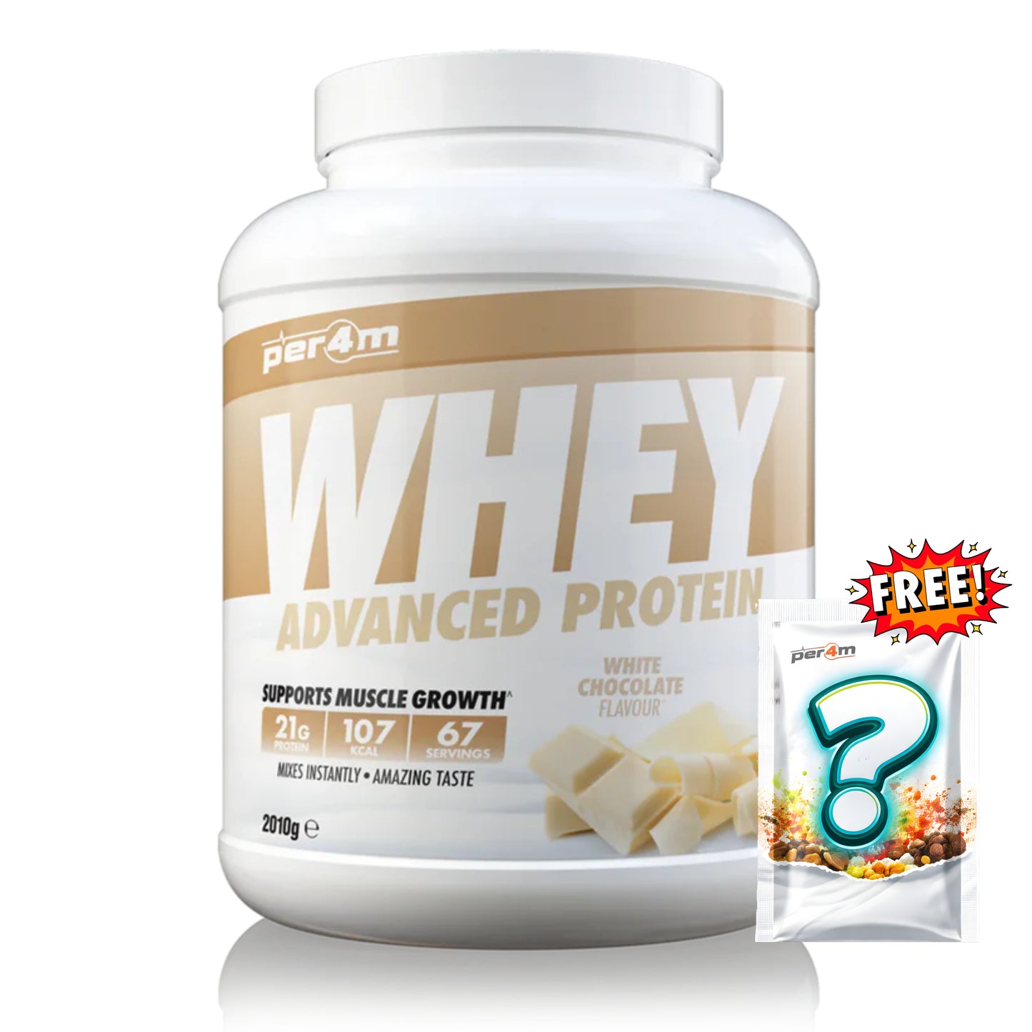 Per4m - Advanced Whey Protein 2.01kg + FREE Mystery Limited Edition Whey Sachet x1