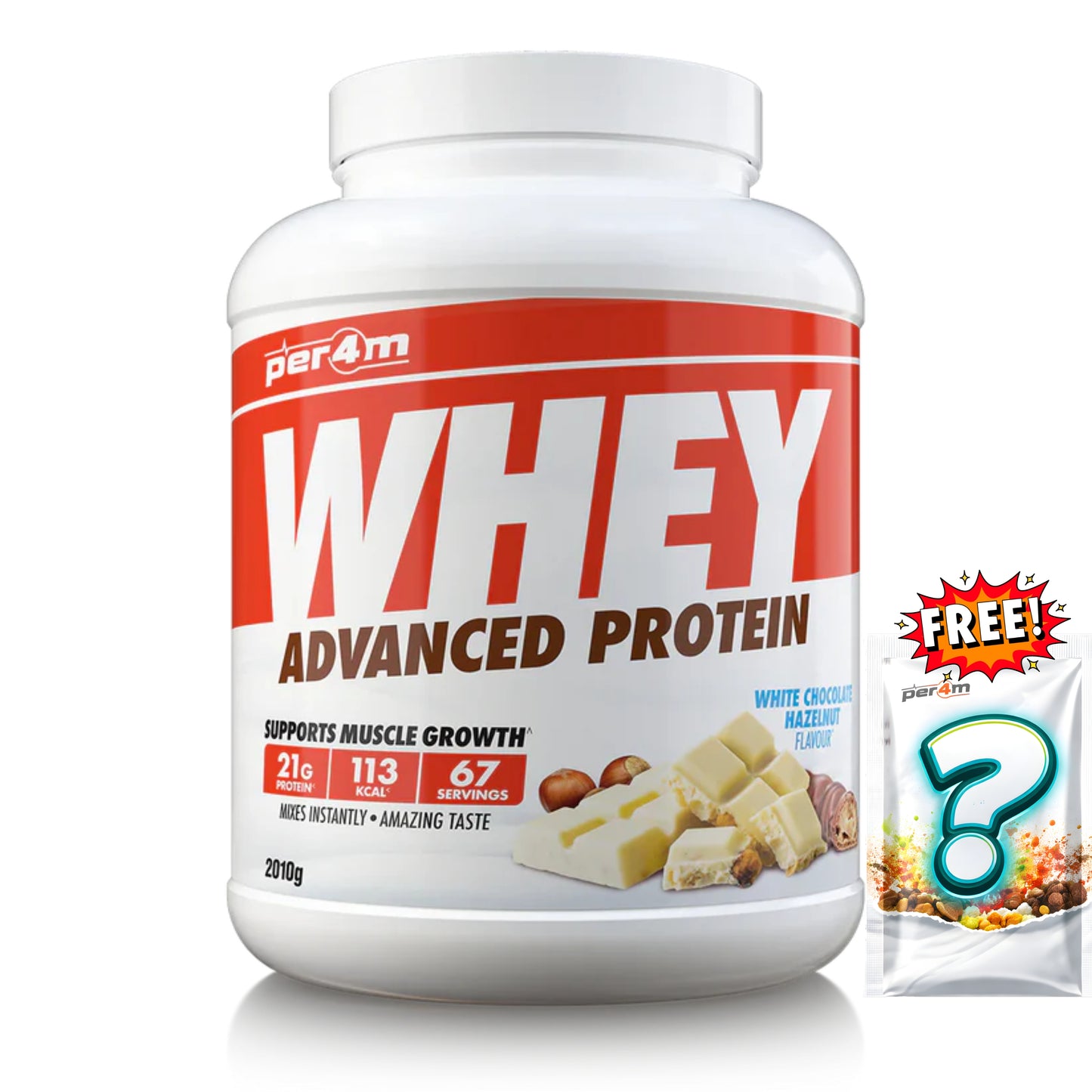 Per4m - Advanced Whey Protein 2.01kg + FREE Mystery Limited Edition Whey Sachet x1