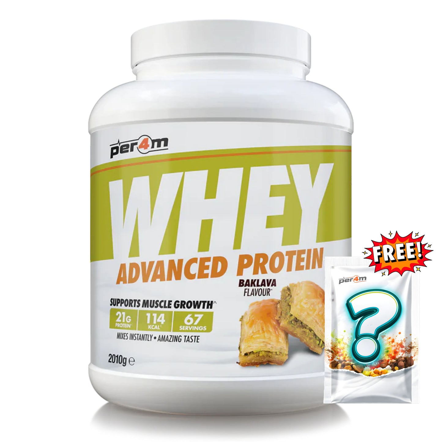 Per4m - Advanced Whey Protein 2.01kg + FREE Mystery Limited Edition Whey Sachet x1