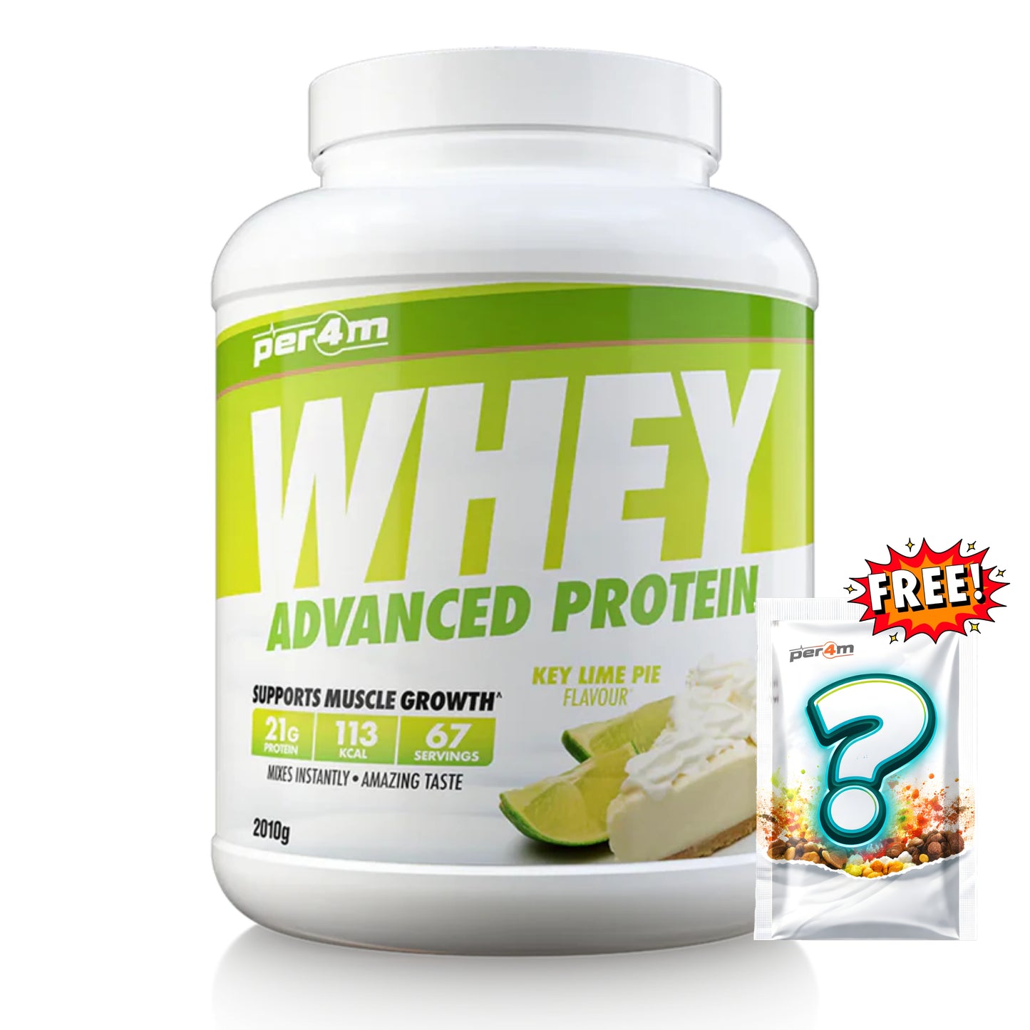 Per4m - Advanced Whey Protein 2.01kg + FREE Mystery Limited Edition Whey Sachet x1
