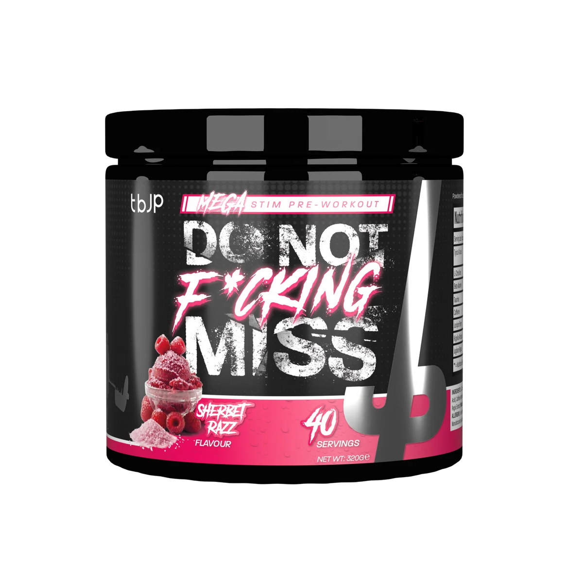 tbJP DNFM High-Stim Pre-Workout – 20/40 Servings