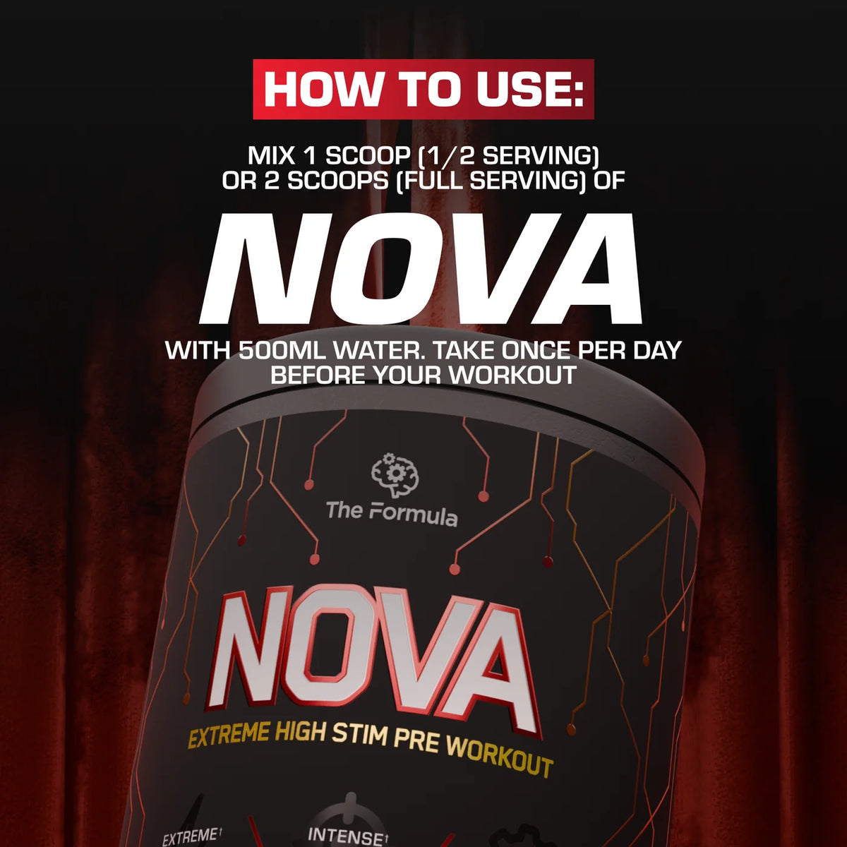The Formula NOVA High-Stim Pre-Workout - 20/40 Servings