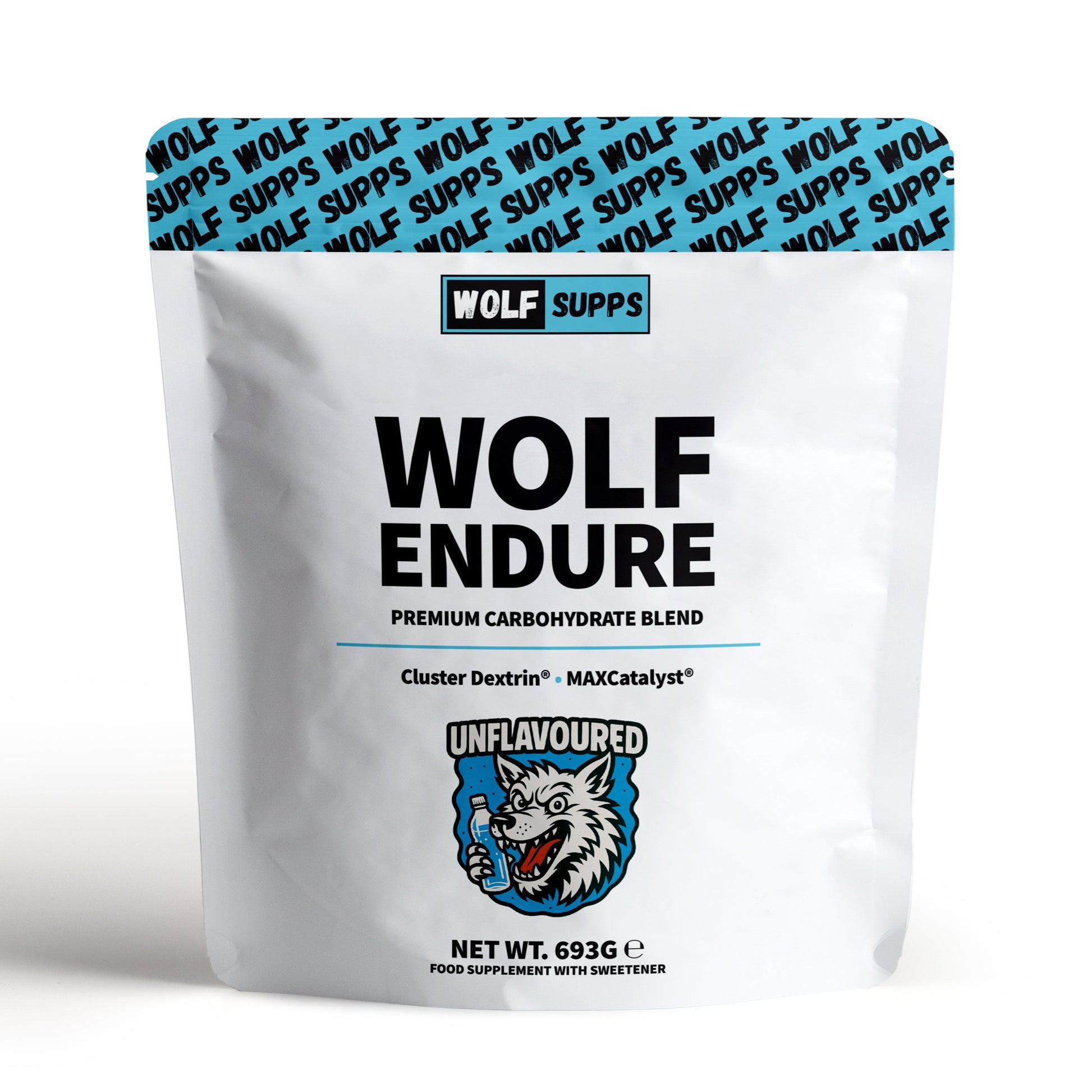 Wolf Supps Endure supplement package on a white background