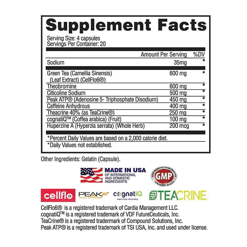 Apollon Nutrition - Furiosa Performance Maximising Pre-Workout Capsules