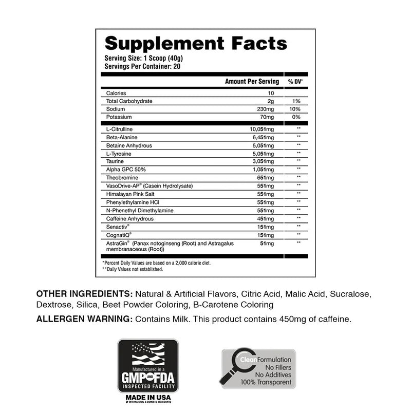 Apollon Nutrition - Hooligan V51 Extreme Pre-Workout