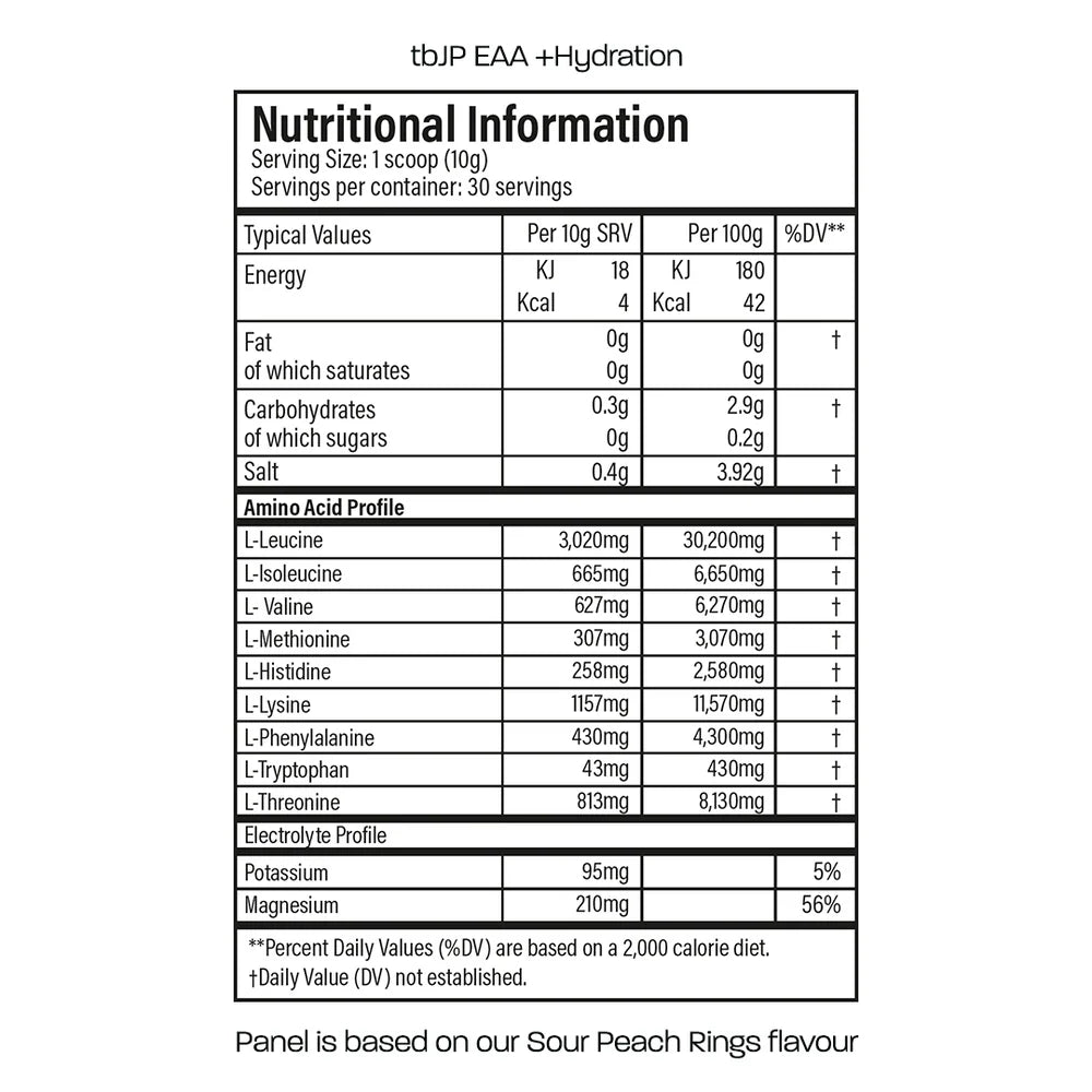 tbJP EAA + Hydration - 30 Servings