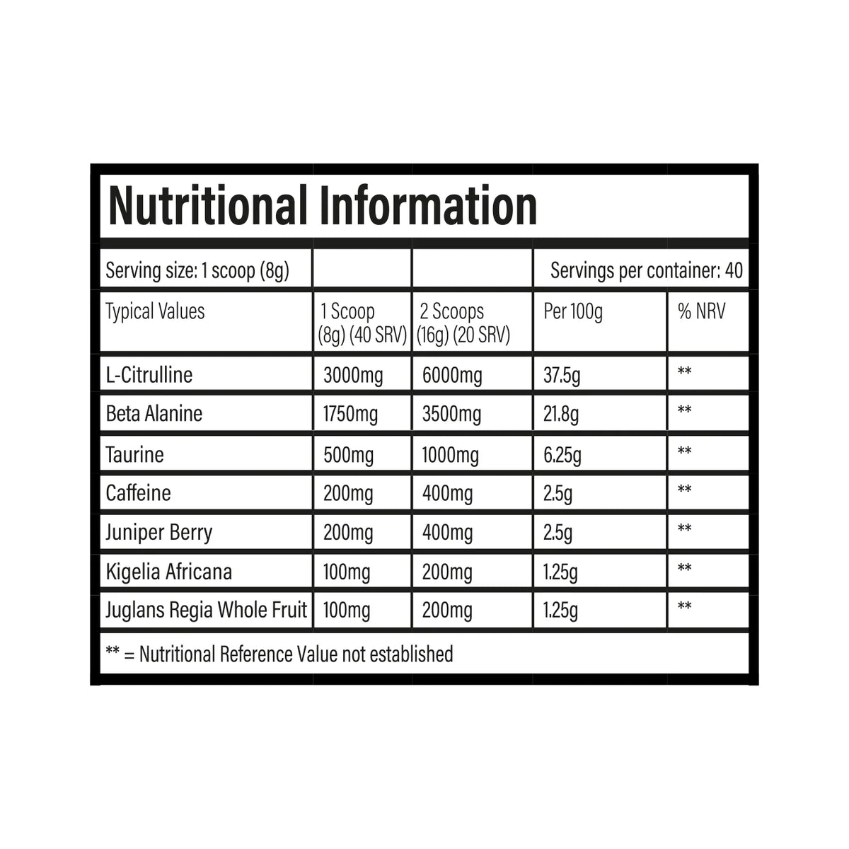tbJP DNFM High-Stim Pre-Workout – 20/40 Servings