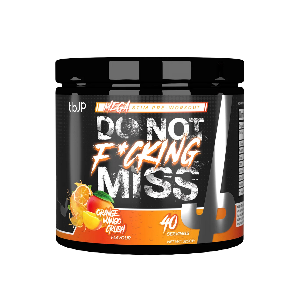 tbJP DNFM High-Stim Pre-Workout – 20/40 Servings